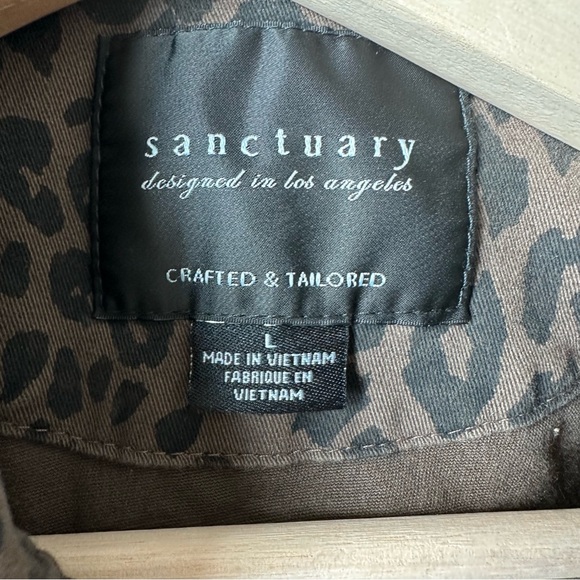 Sanctuary Leopard Animal Print Snap Front Jacket - Picture 4 of 11